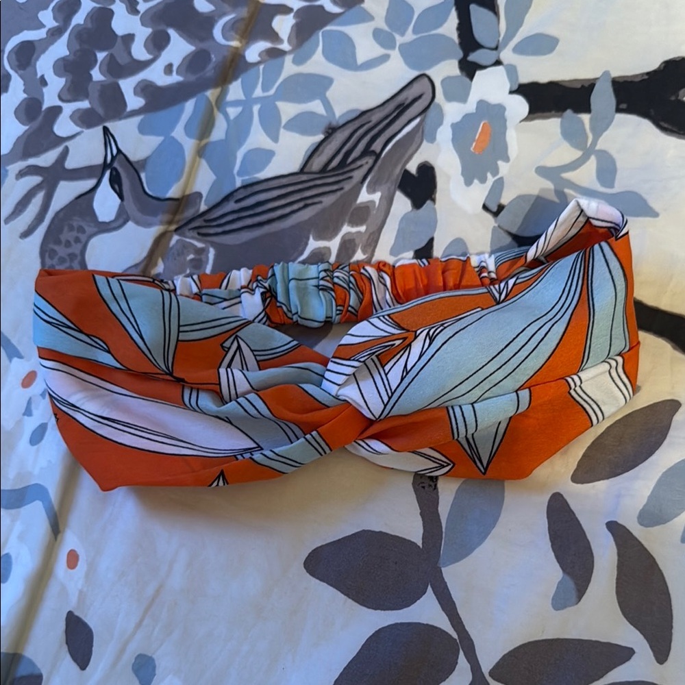 Orange and Blue Women's headband